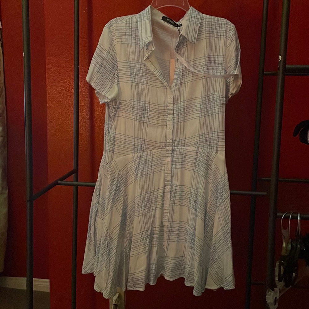 Button Down Skater Dress